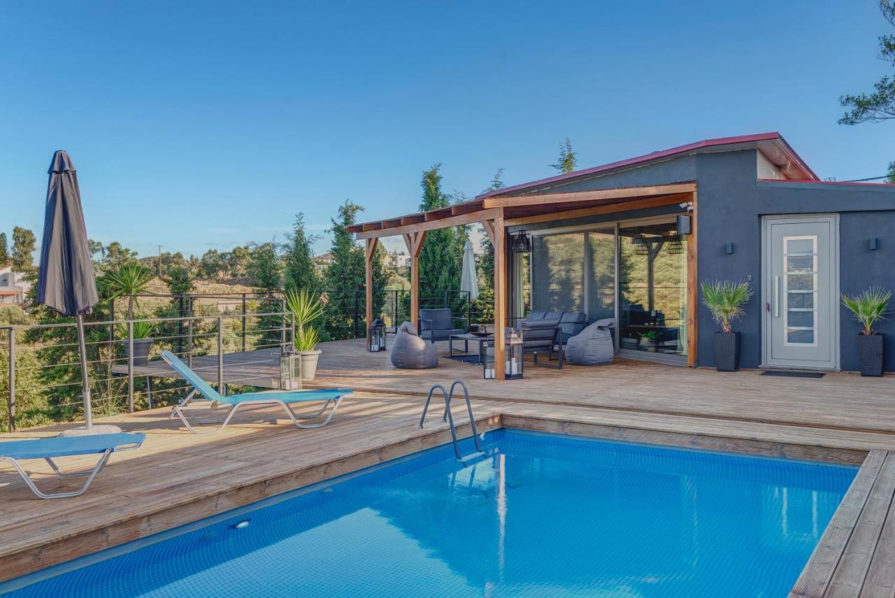 Private Pool Villa Ggki Skepasti Buitenkant foto
